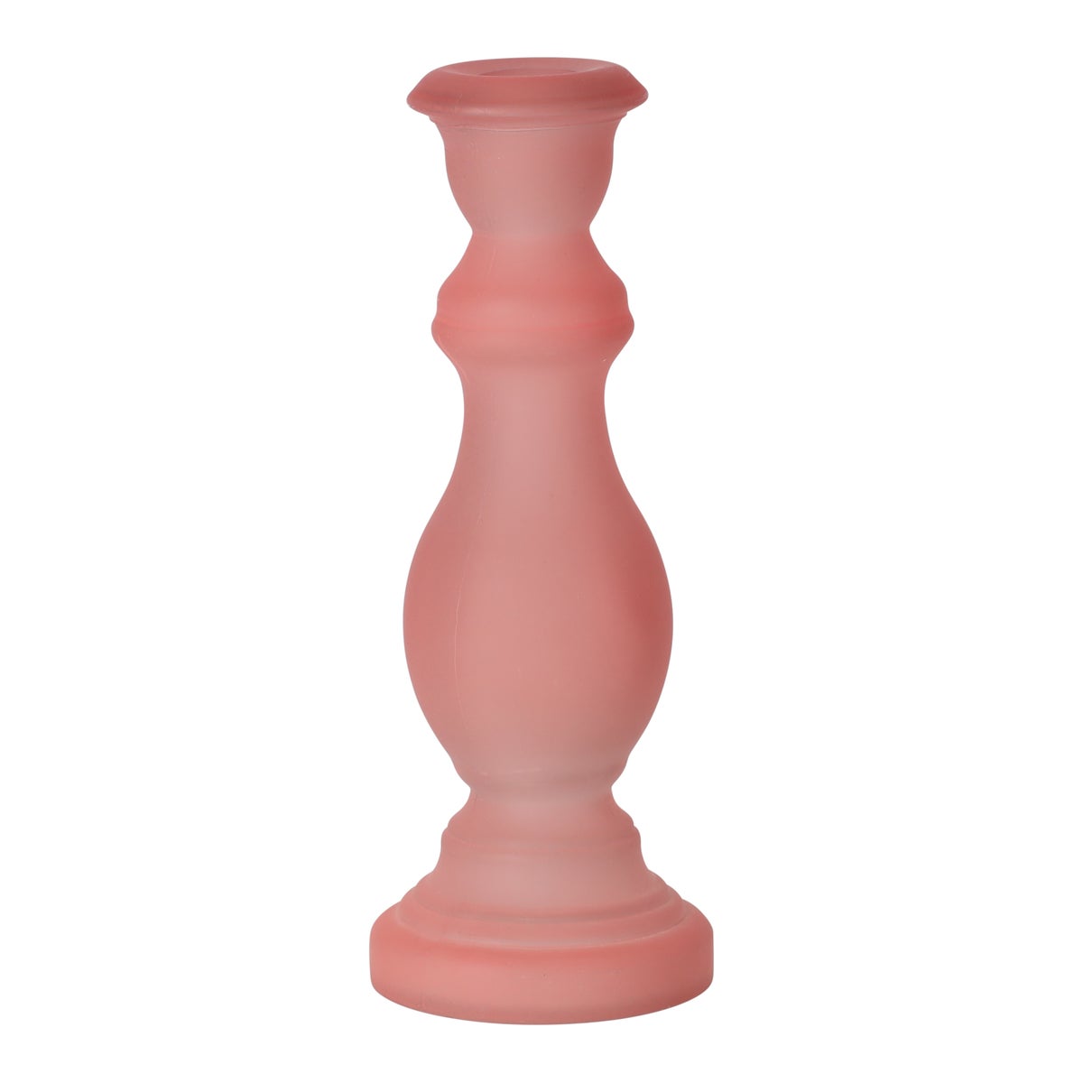 Kaarshouder van glas 7 x 20 cm roze, 2 assorti Kaarshouder van glas 7 x 20 cm roze, 2 assorti