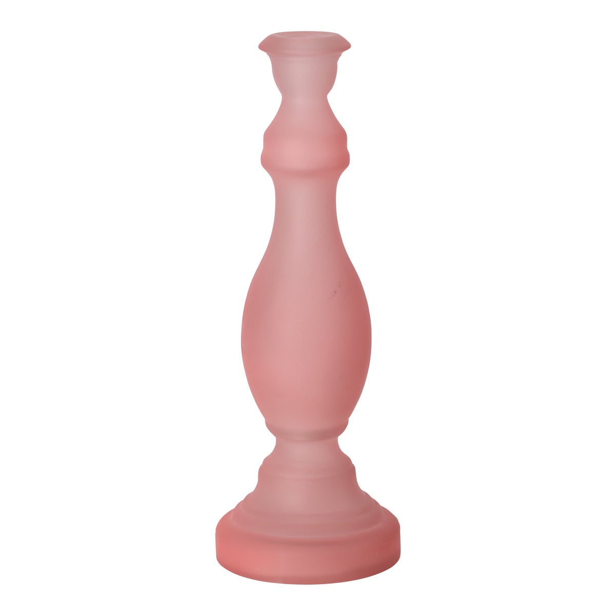 Kaarshouder van glas 10 x 30 cm roze, 2 assorti Kaarshouder van glas 10 x 30 cm roze, 2 assorti