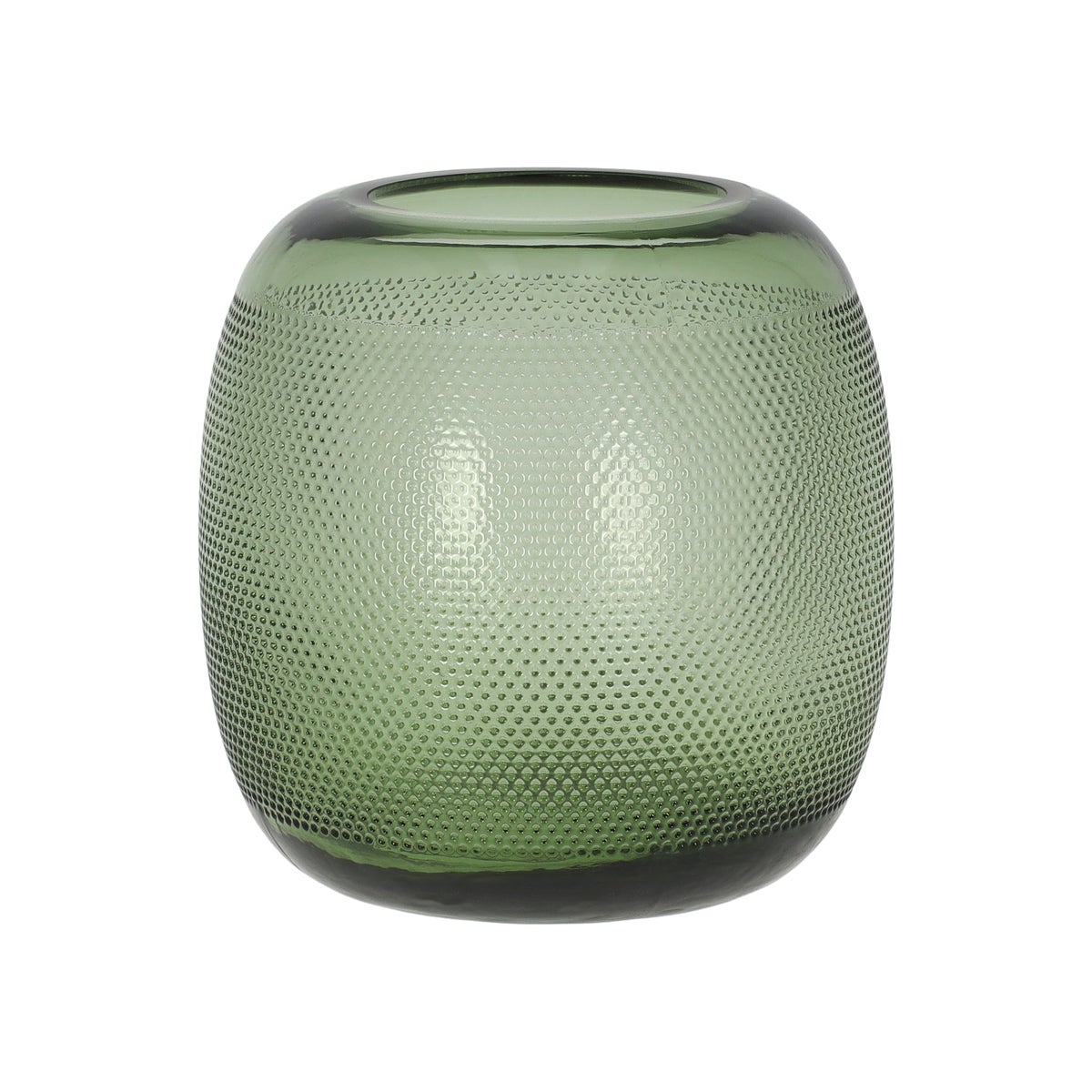 Vaas glas groen 18 x 18 cm Vaas glas groen 18 x 18 cm
