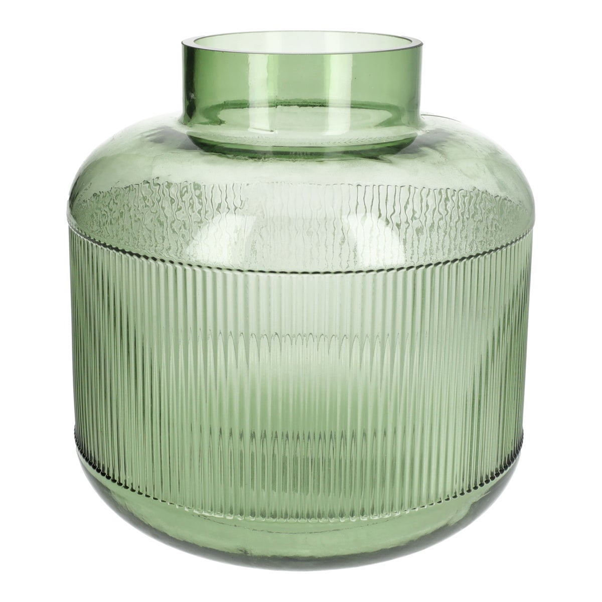 Vaas glas groen 20 x 20 cm Vaas glas groen 20 x 20 cm