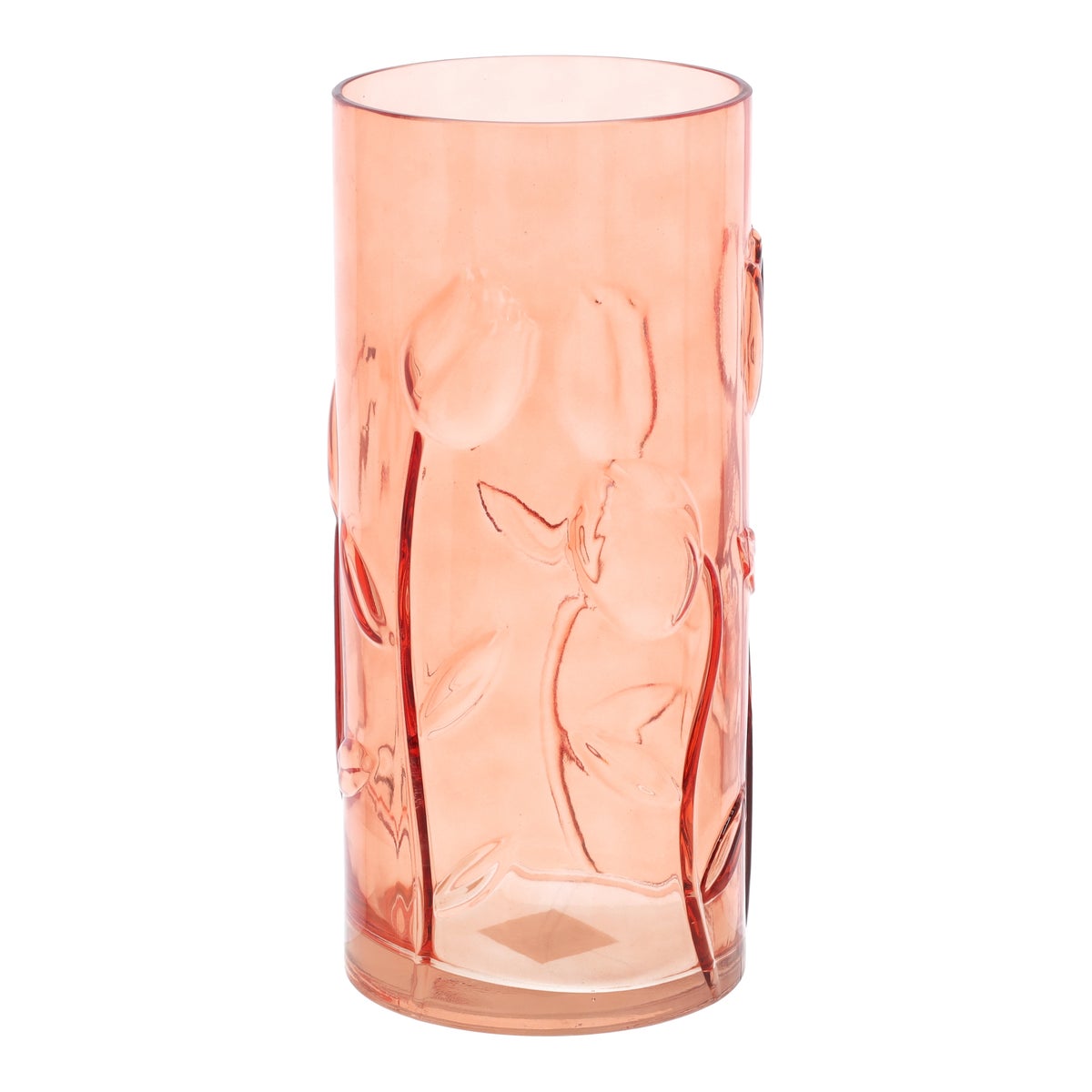Vaas glas tulp 30 cm oranje Vaas glas tulp 30 cm oranje