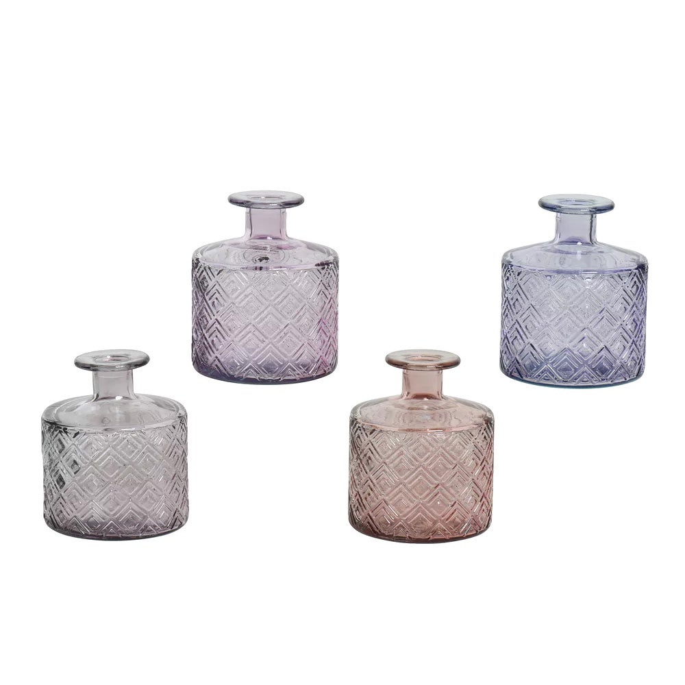 Glazen vaas recycle 12 cm Glazen vaas recycle 12 cm