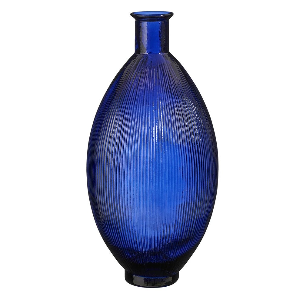 Fles glas Firenza blauw 59 x 29 cm Fles glas Firenza blauw 59 x 29 cm