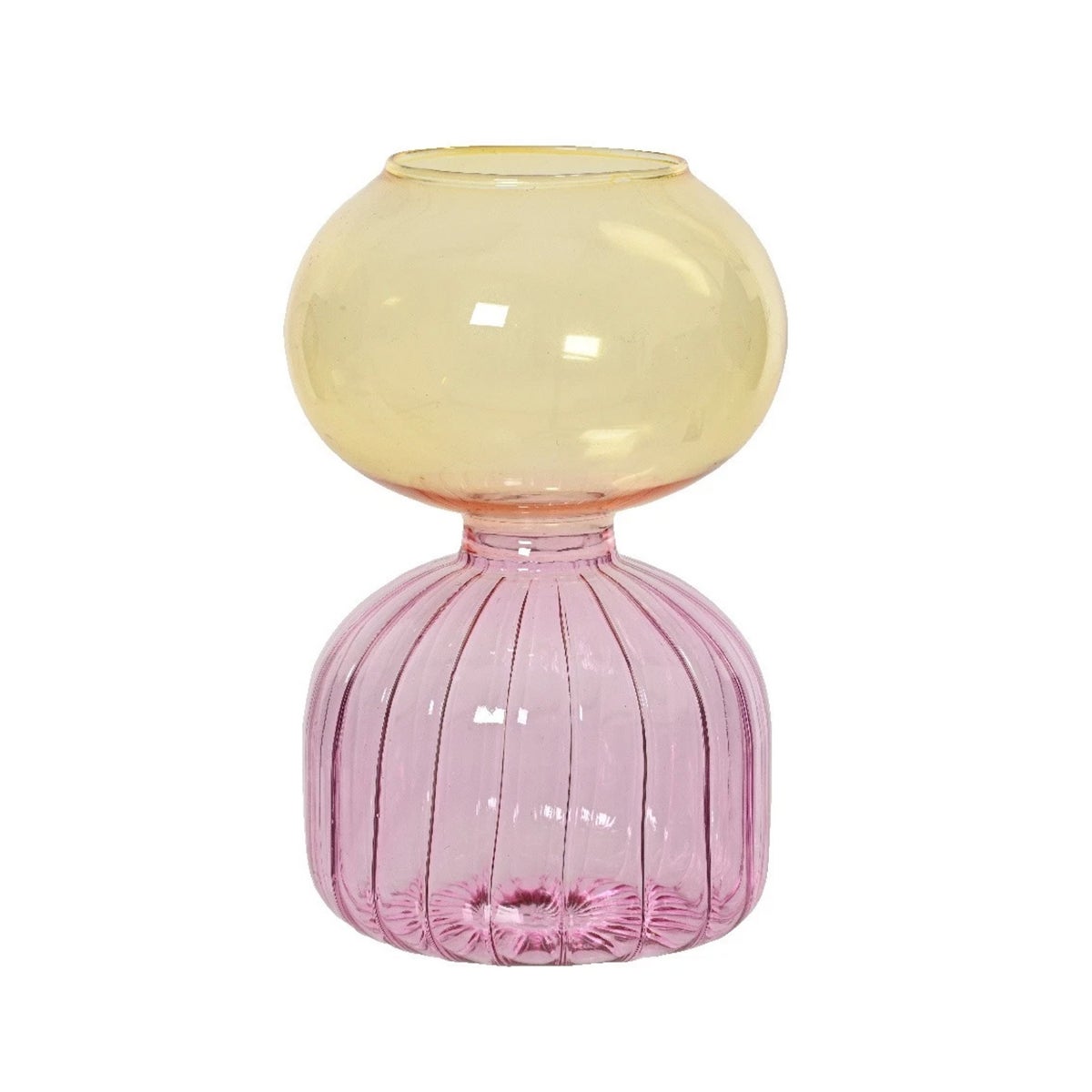 Vaas glas multi 19 cm Vaas glas multi 19 cm