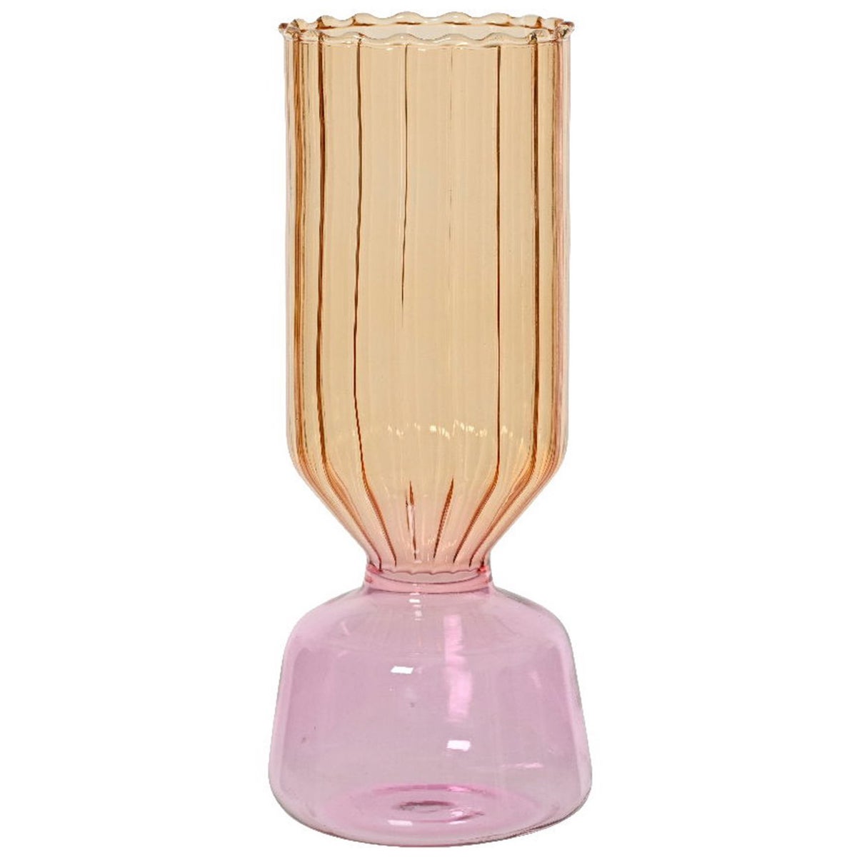Vaas glas multi 23 cm Vaas glas multi 23 cm