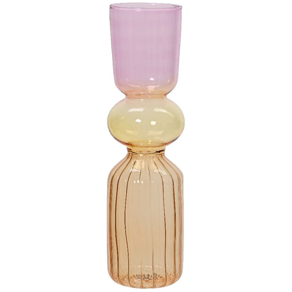 Vaas glas multi 30 cm Vaas glas multi 30 cm