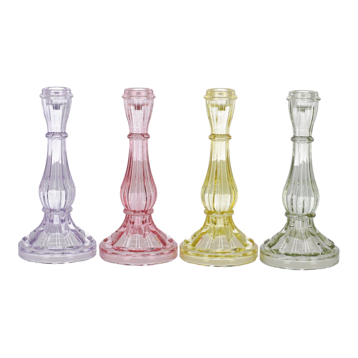 Glazen kandelaar 21 cm Glazen kandelaar 21 cm