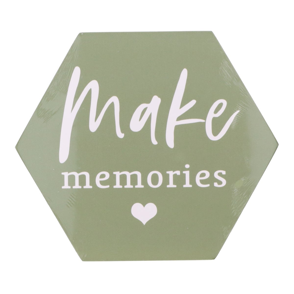 Schilderij hexagon met print E 24 x 28 cm - diverse uitvoeringen Schilderij hexagon met print E 24 x 28 cm - diverse uitvoeringen