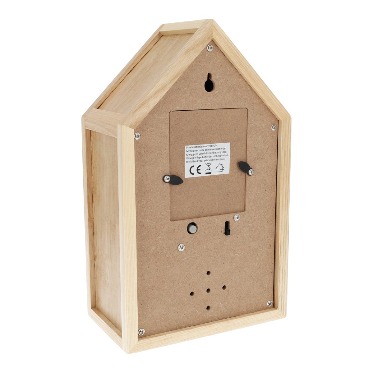 Klok Woof wood finish 25 cm Klok Woof wood finish 25 cm