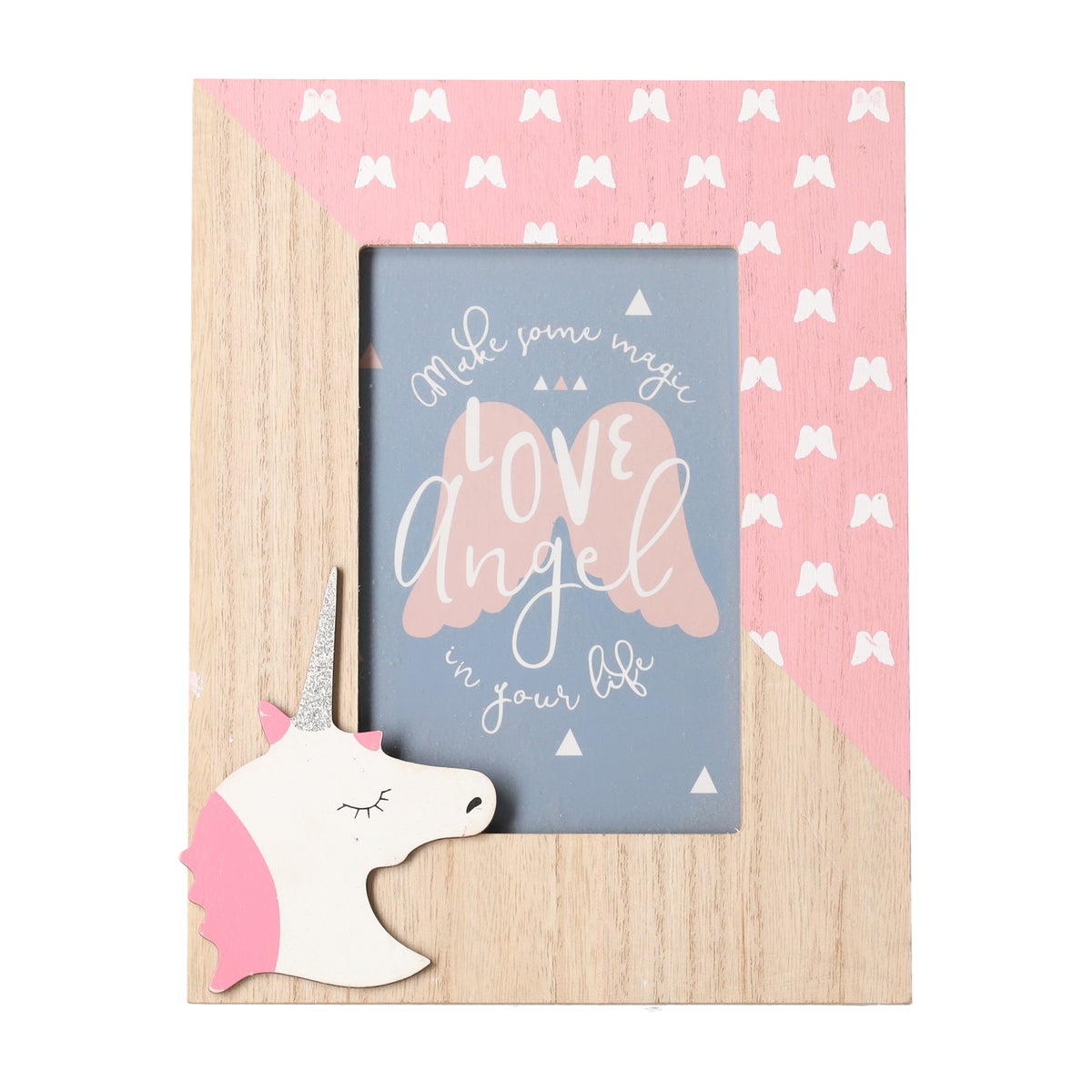 Kader hout eenhoorn 17 x 22 cm Kader hout eenhoorn 17 x 22 cm