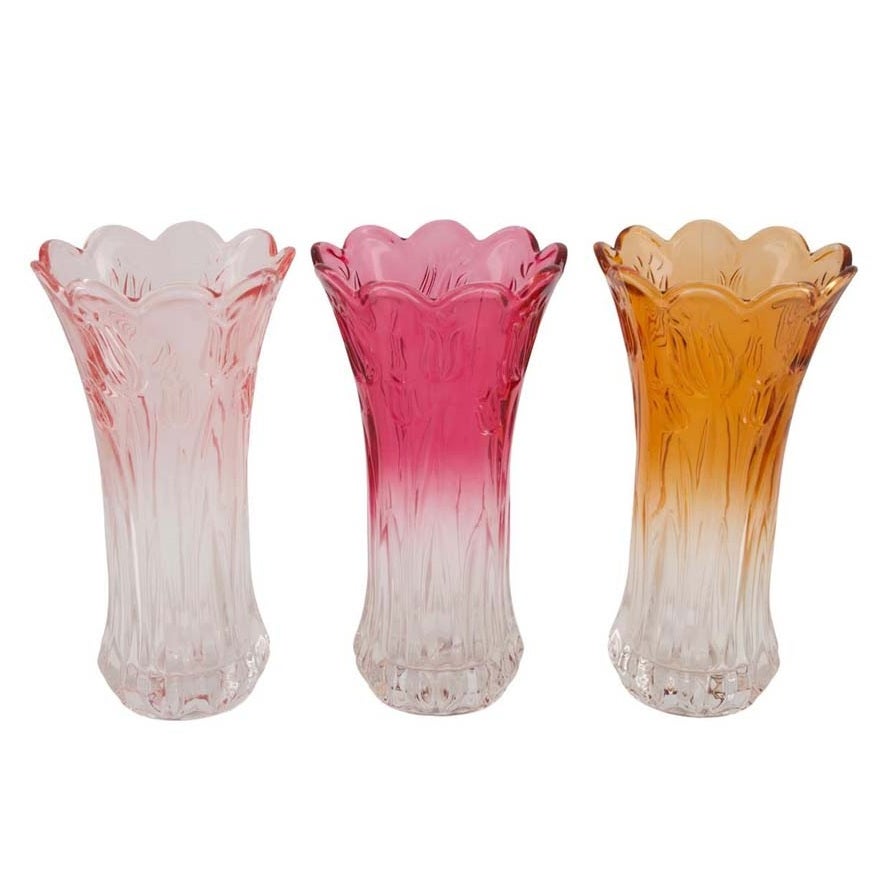 Glazen vaas 13 x 13 x 23 cm Glazen vaas 13 x 13 x 23 cm