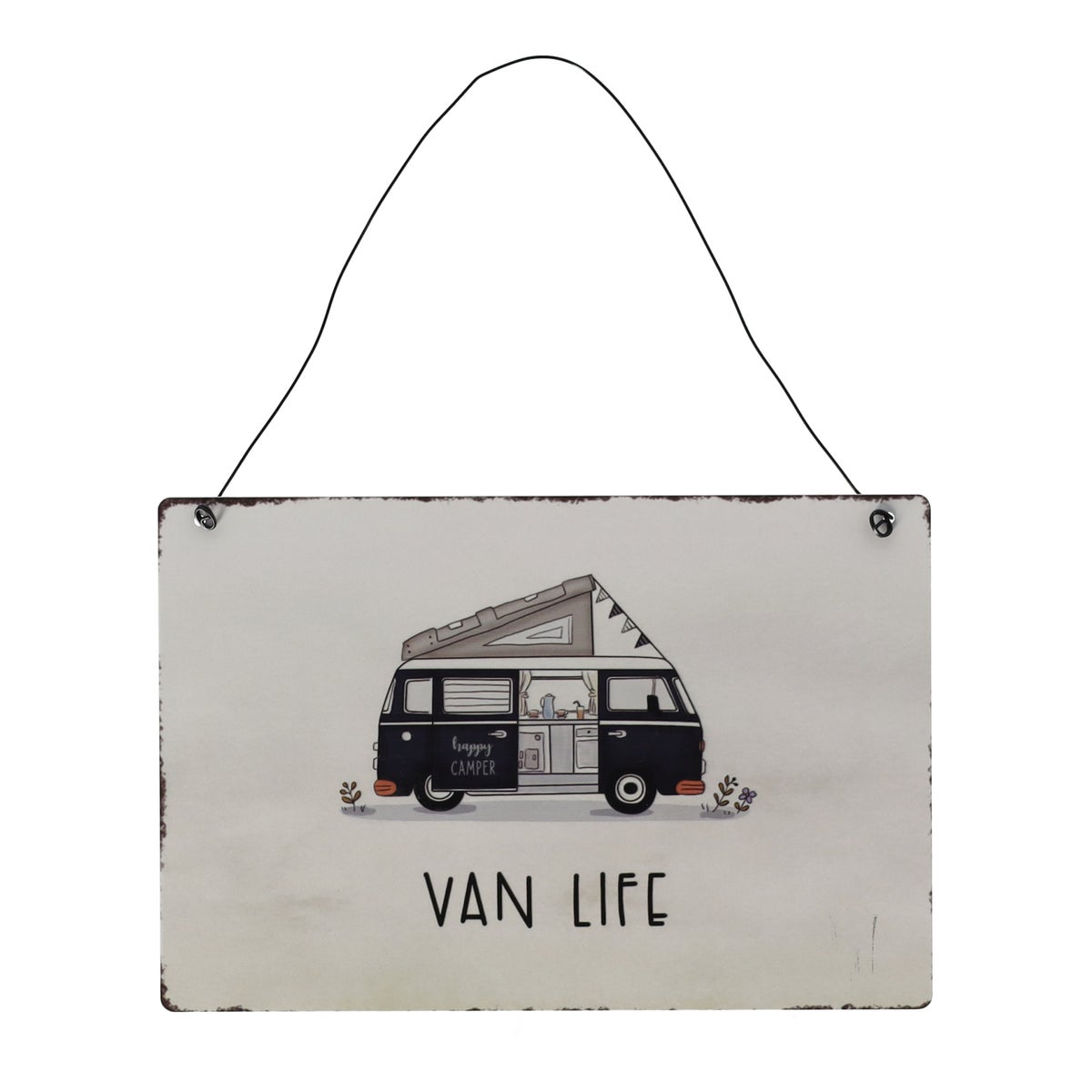 Plaat Vanlife 21 x 14 cm 4 assorti Plaat Vanlife 21 x 14 cm 4 assorti