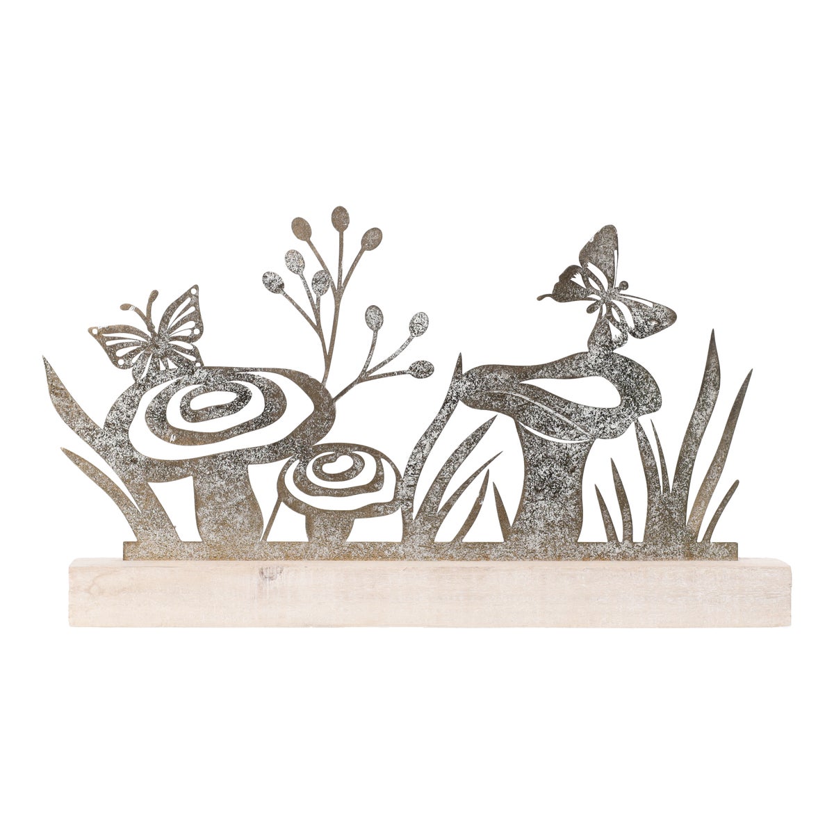 Deco metaal 35x21cm gold wash Deco metaal 35x21cm gold wash