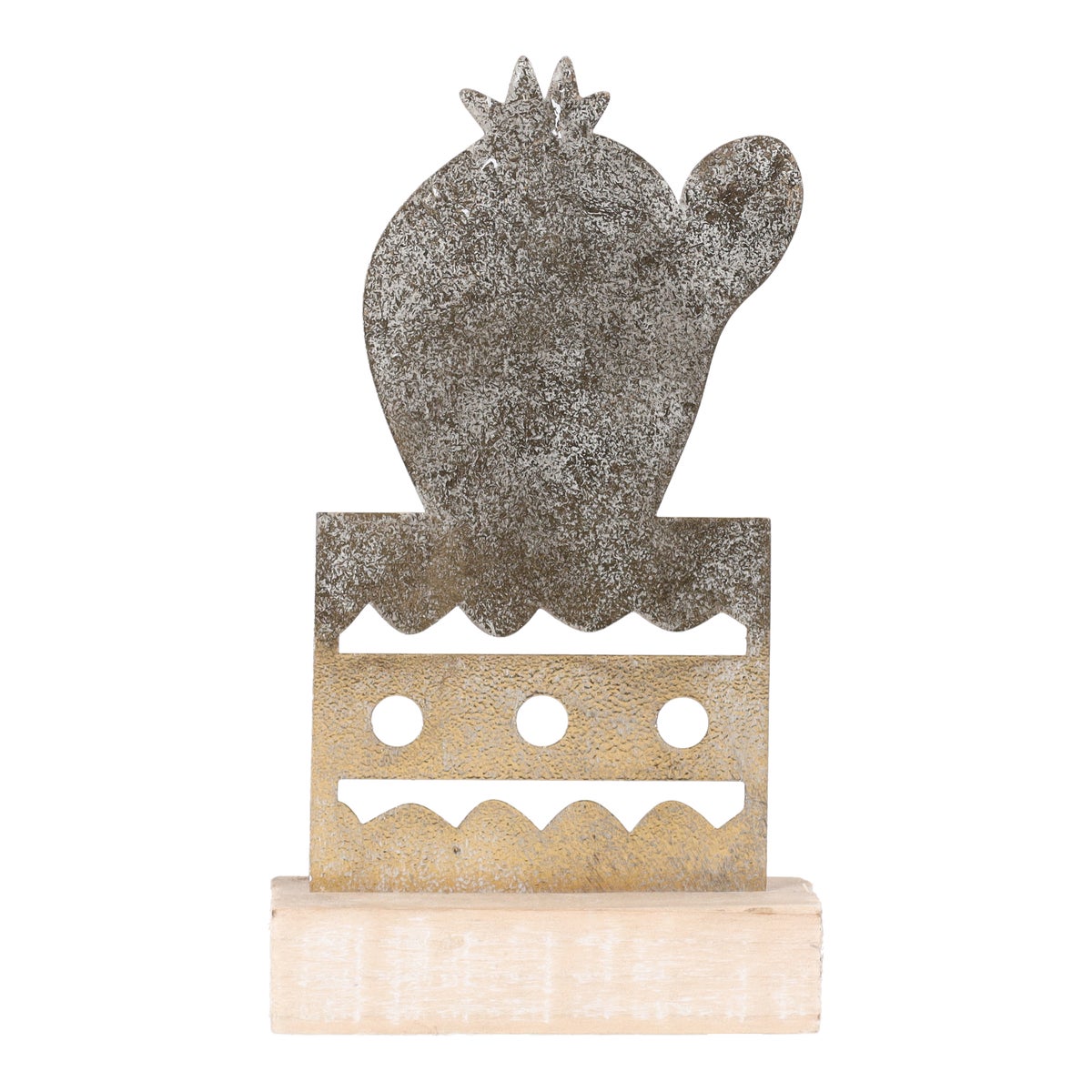 Deco metaal 12 x 21 cm gold wash Deco metaal 12 x 21 cm gold wash