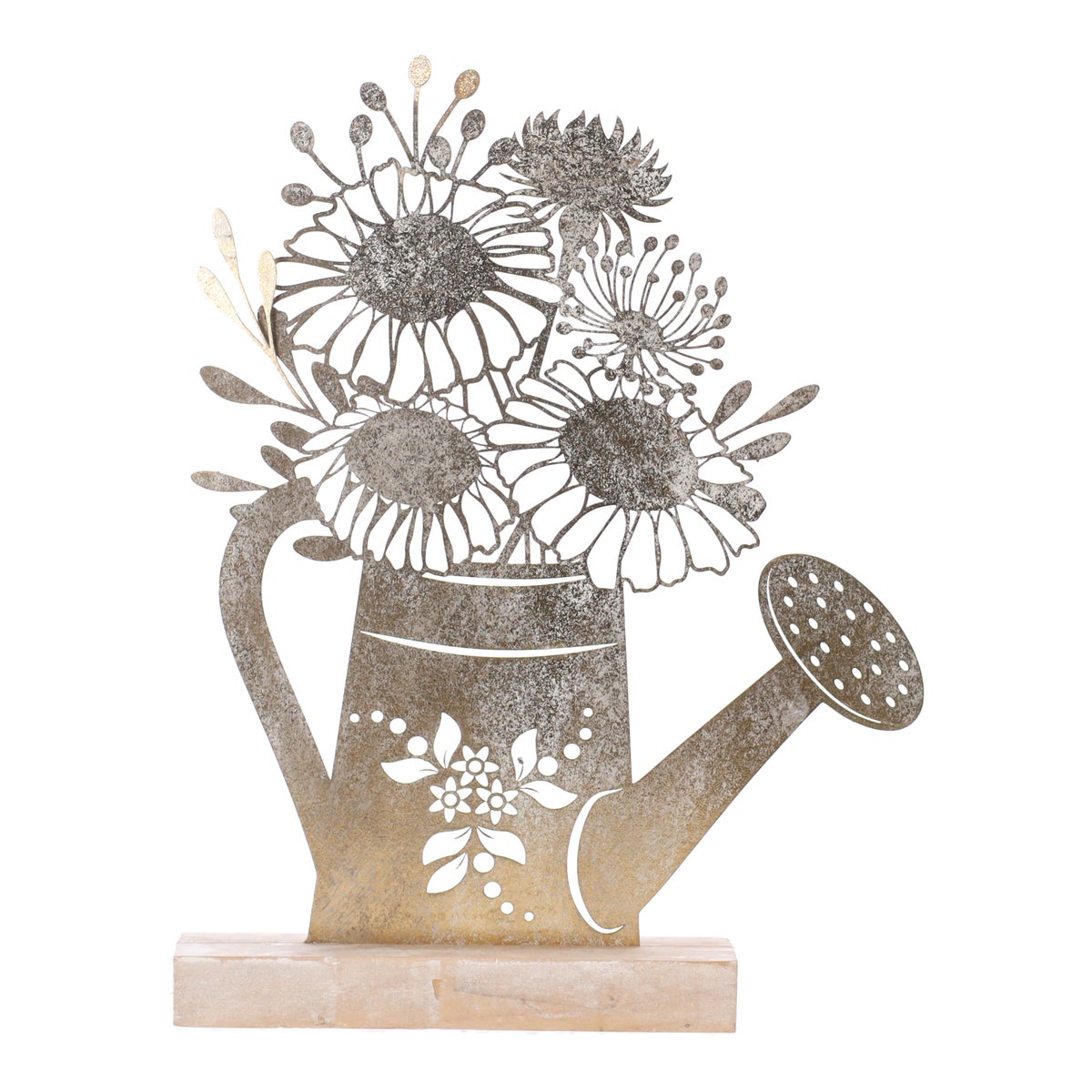 Gieter deco metaal 34 cm gold wash Gieter deco metaal 34 cm gold wash