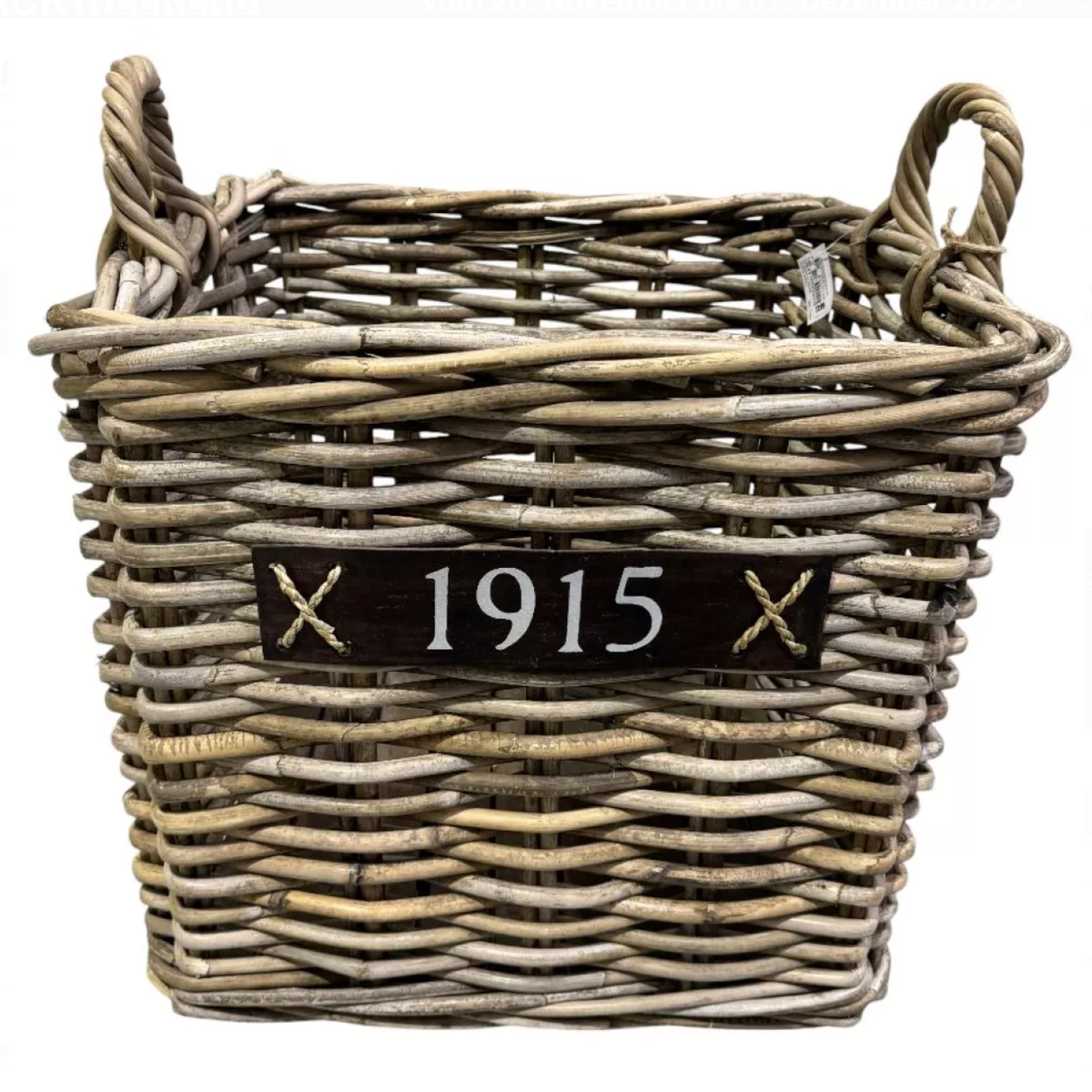 Bak rotan met wielen vierkant 40 x 40 cm Bak rotan met wielen vierkant 40 x 40 cm