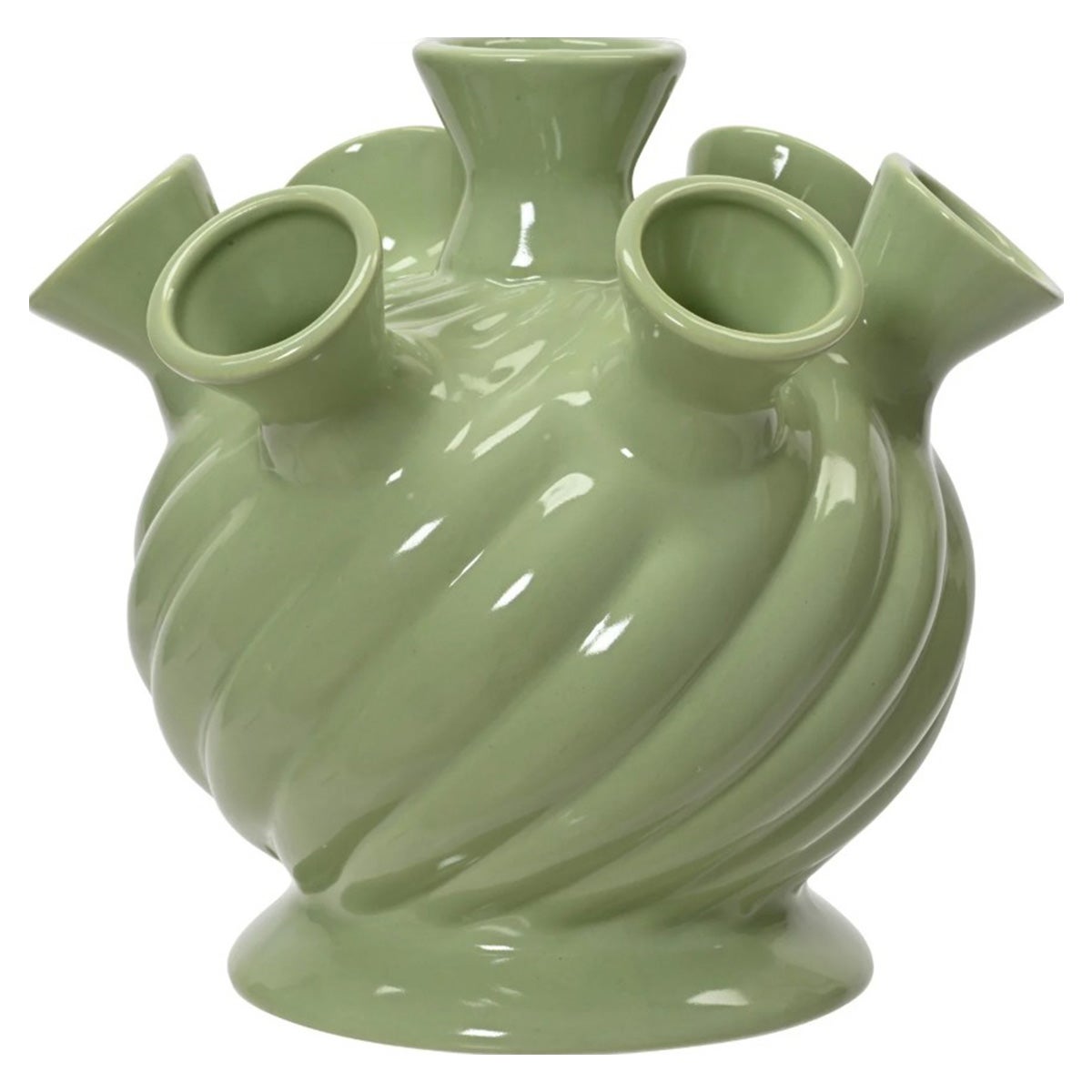 Tulpenvaas groen 19 cm Tulpenvaas groen 19 cm