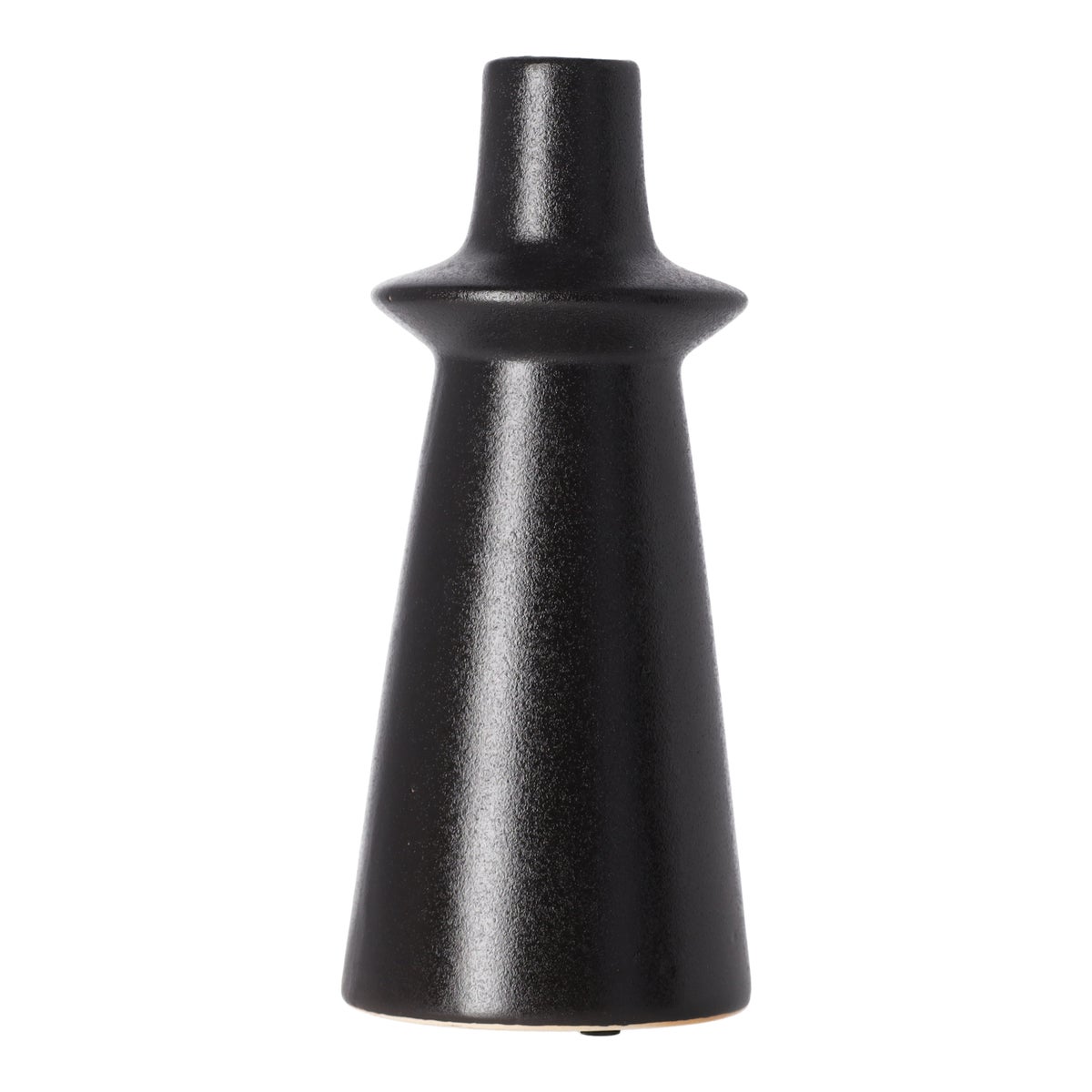 Vaas keramiek zwart 20 cm Vaas keramiek zwart 20 cm