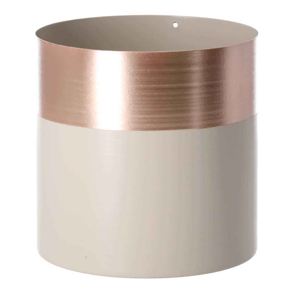 Bloempot 13 x 13 cm grijs rose gold Bloempot 13 x 13 cm grijs rose gold