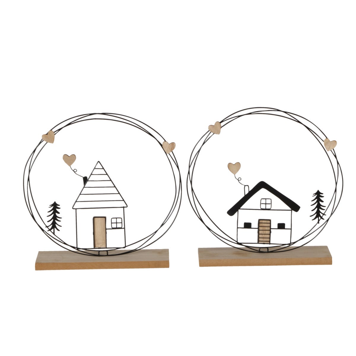 Huis deco rond Skane 31 cm Huis deco rond Skane 31 cm