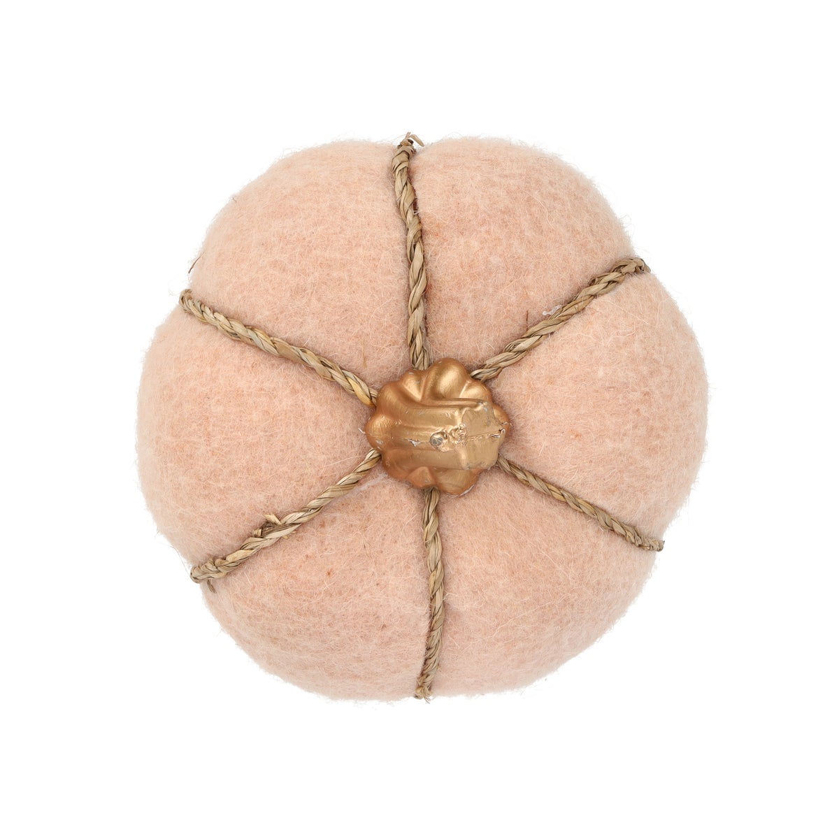 Pompoen vilt beige 17 cm Pompoen vilt beige 17 cm