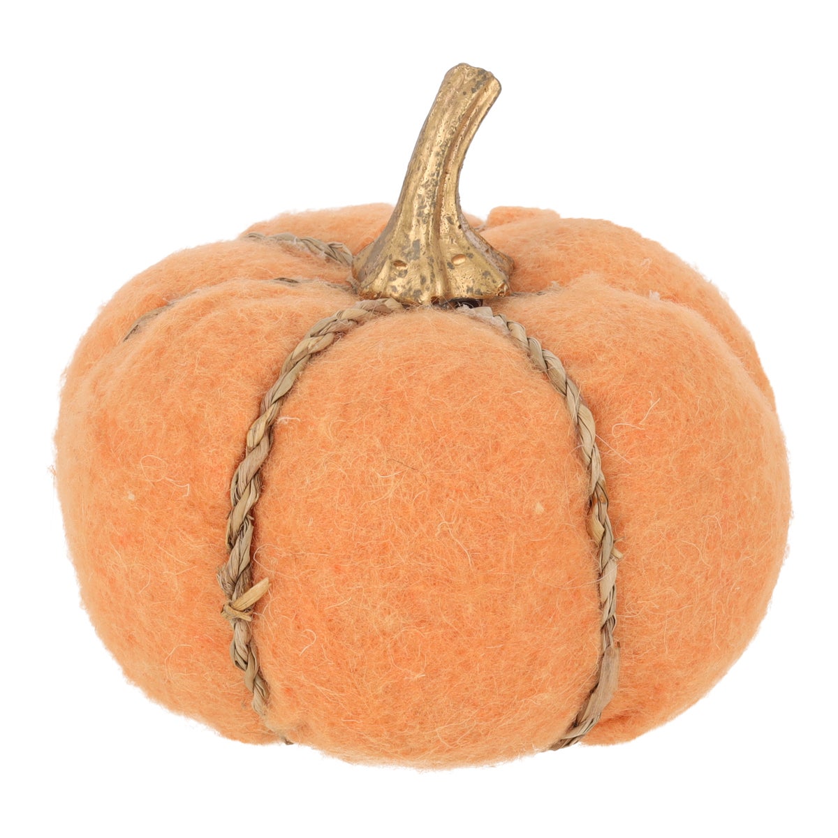 Pompoen vilt orange 13 cm Pompoen vilt orange 13 cm