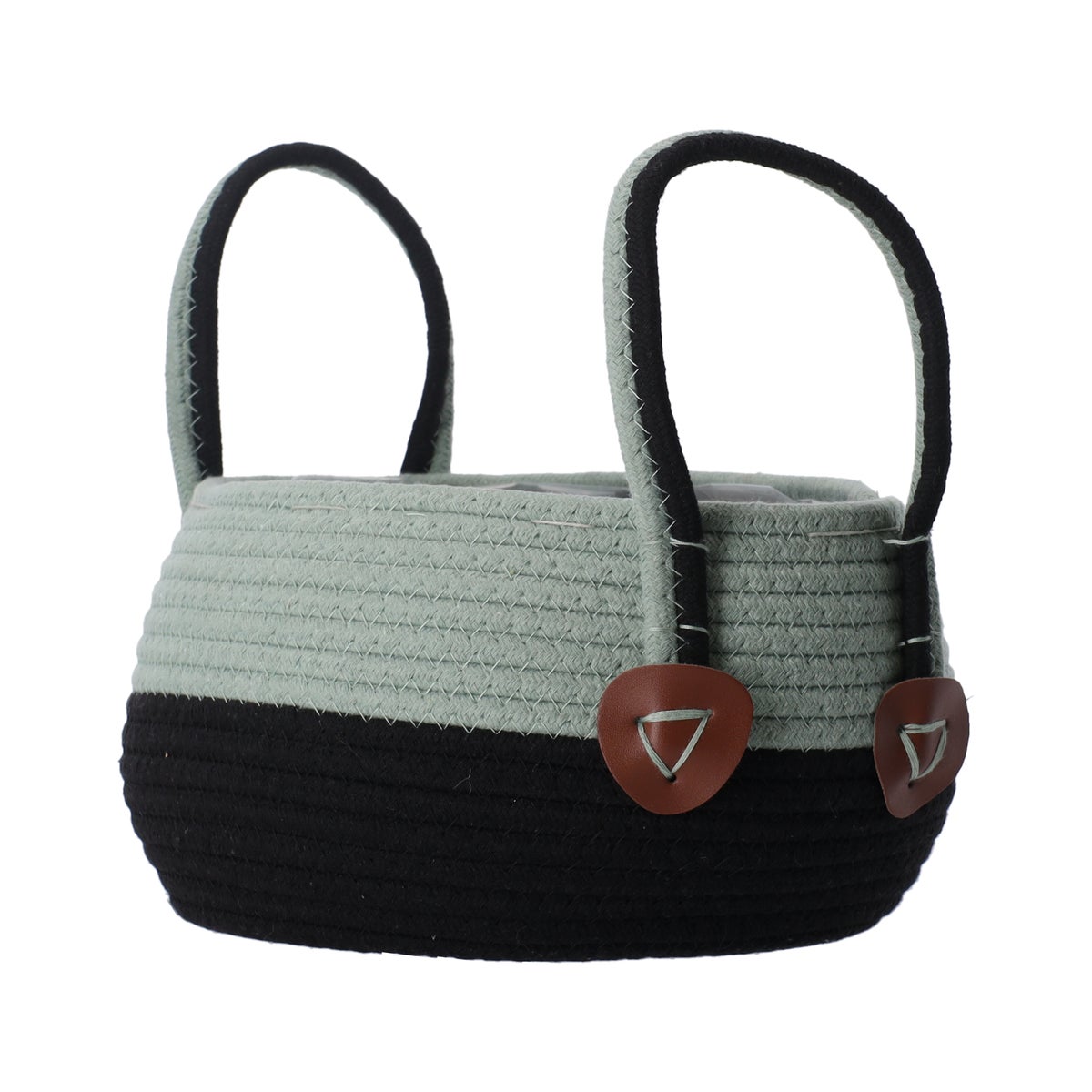Mand Vertain 27 cm groen/zwart Mand Vertain 27 cm groen/zwart