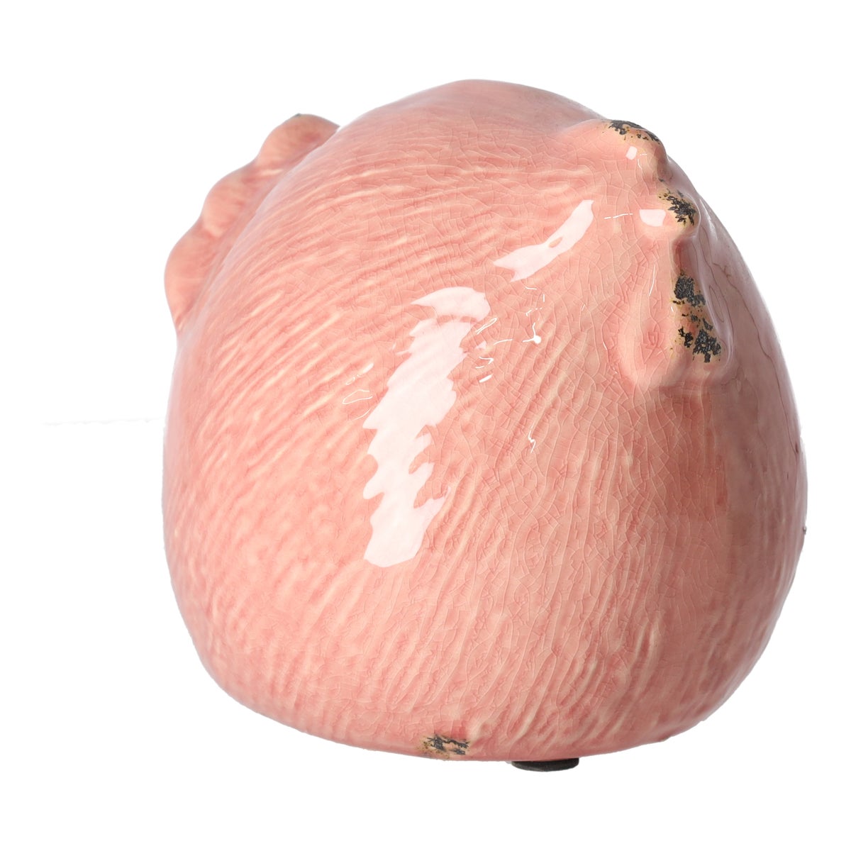 Kip keramiek 14 cm antiek roze Kip keramiek 14 cm antiek roze