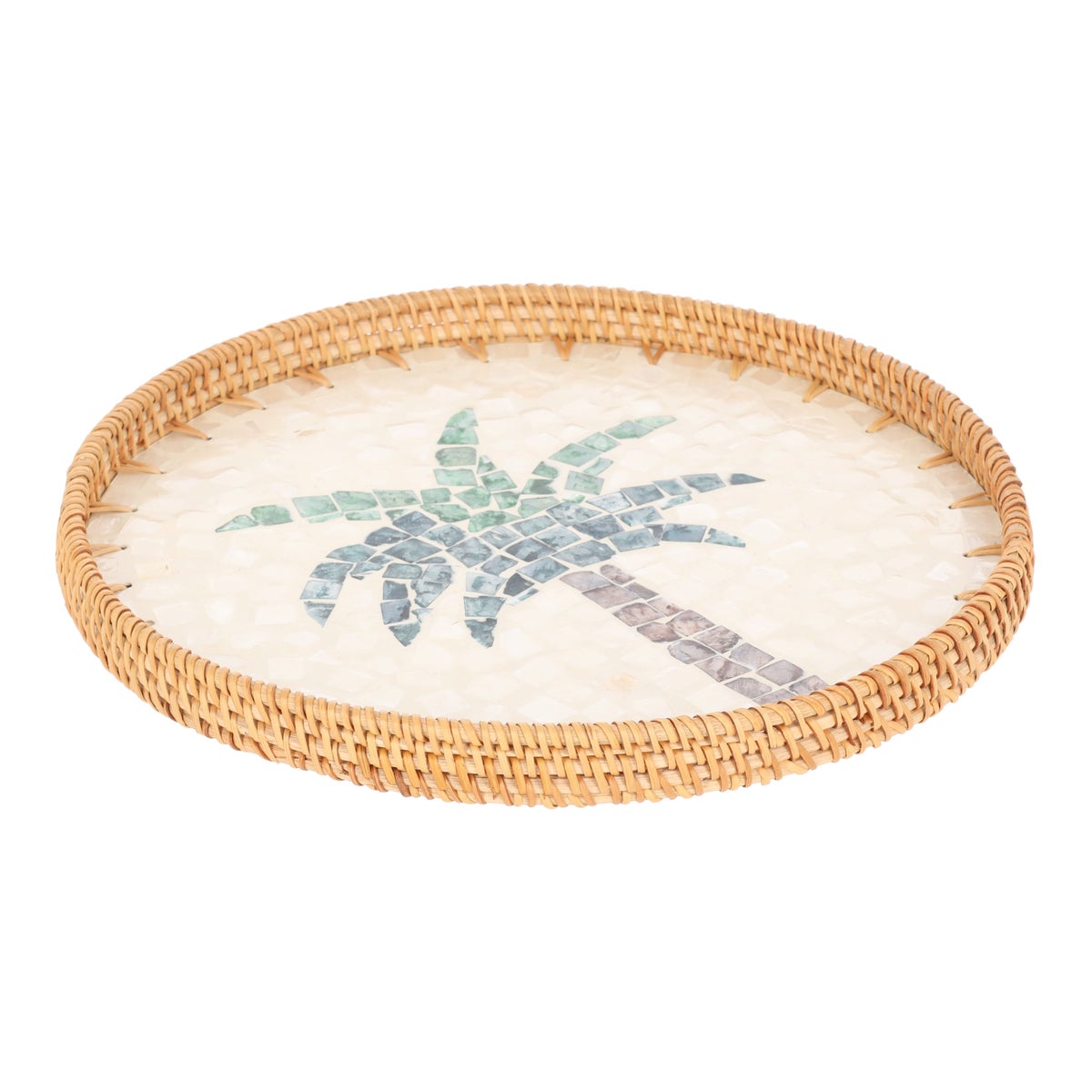 Dienblad capiz palm 34 cm Dienblad capiz palm 34 cm