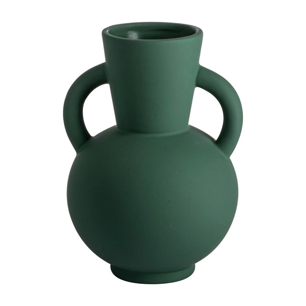 Vaas rubberlook 20cm groen Vaas rubberlook 20cm groen