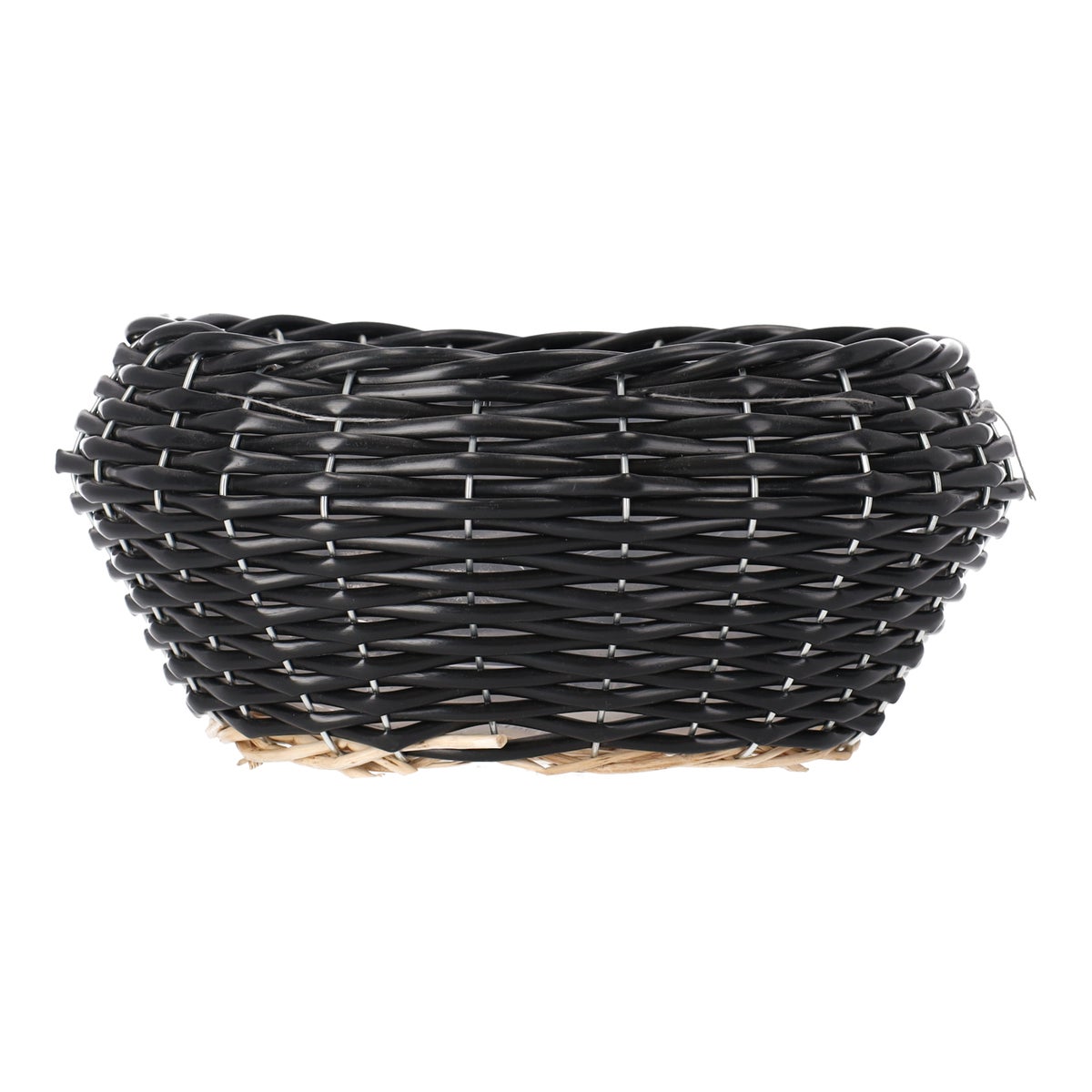 Mand riet rond zwart 24 cm Mand riet rond zwart 24 cm