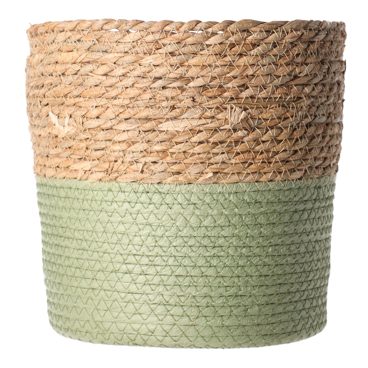 Mand rond 23 x 23 cm groen Mand rond 23 x 23 cm groen