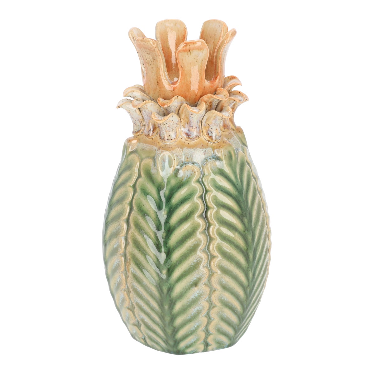 Vaas keramiek groen 15 x 28 cm nc Vaas keramiek groen 15 x 28 cm nc