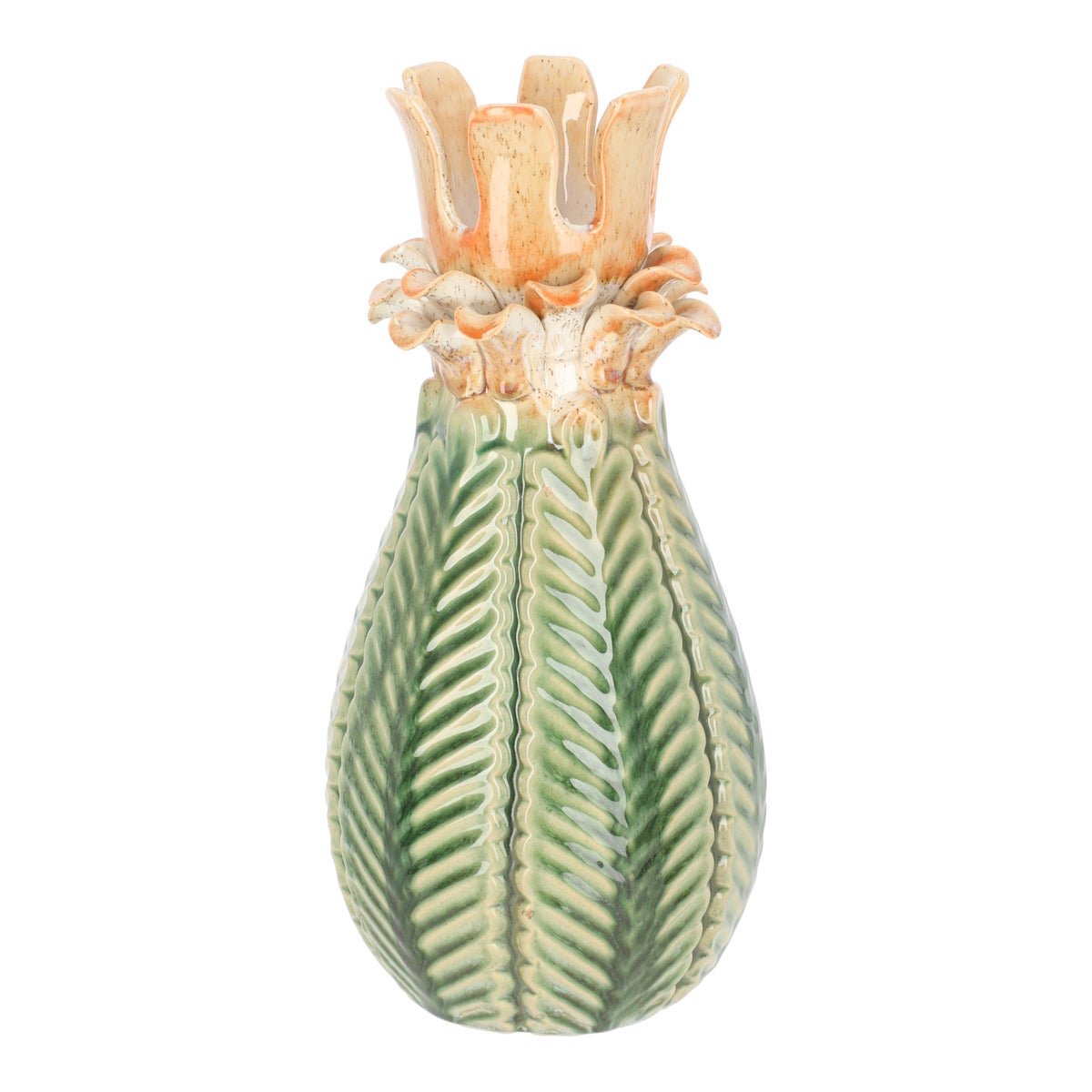 Vaas keramiek groen 16 x 34 cm nc Vaas keramiek groen 16 x 34 cm nc