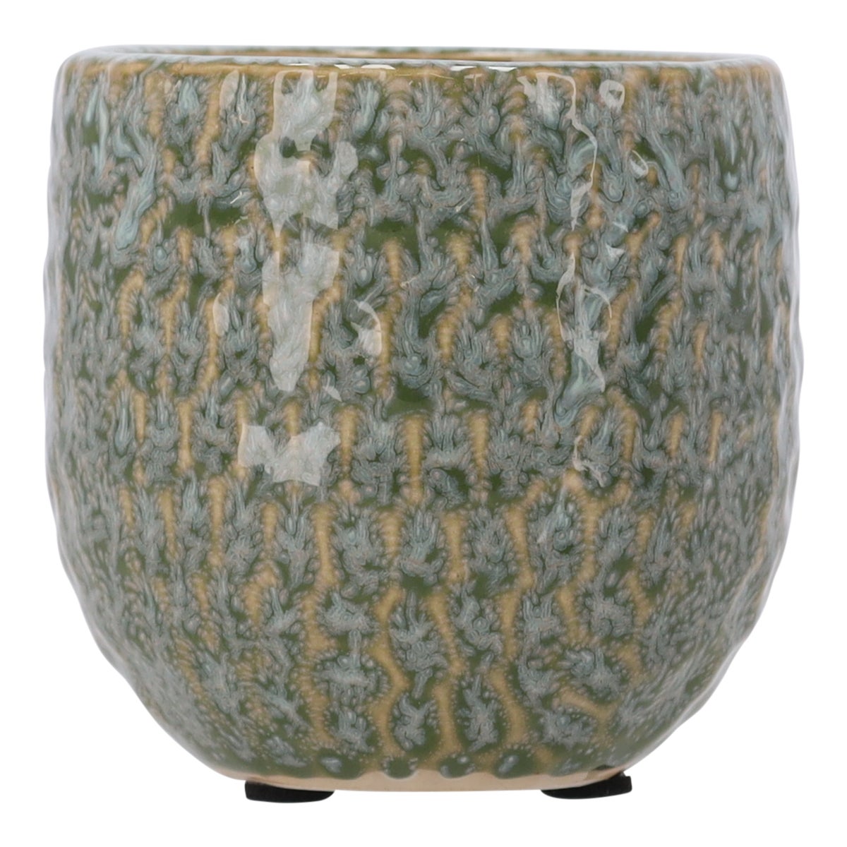 Pot keramiek groen 8 x 8 cm Pot keramiek groen 8 x 8 cm