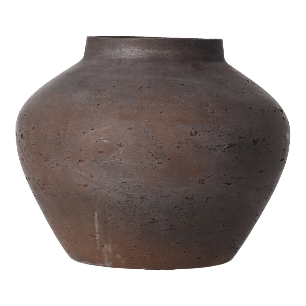 Vaas Rezay 24 cm antiek bruin Vaas Rezay 24 cm antiek bruin