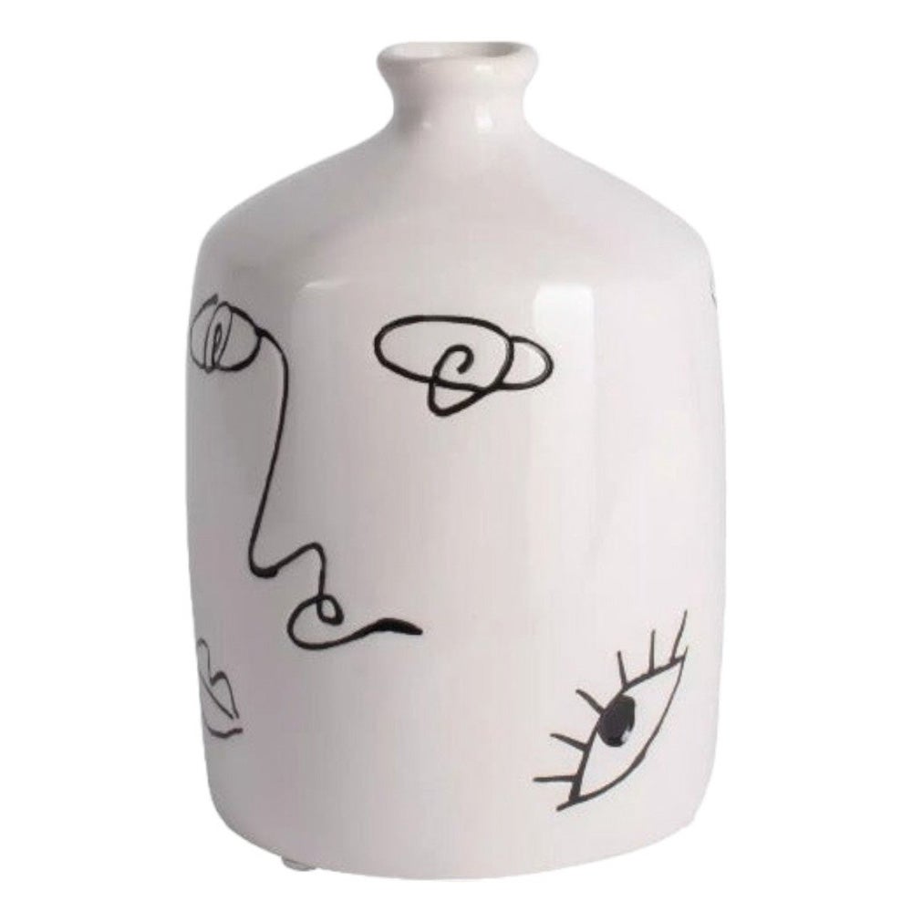 Vaas gezichten 18 cm Vaas gezichten 18 cm