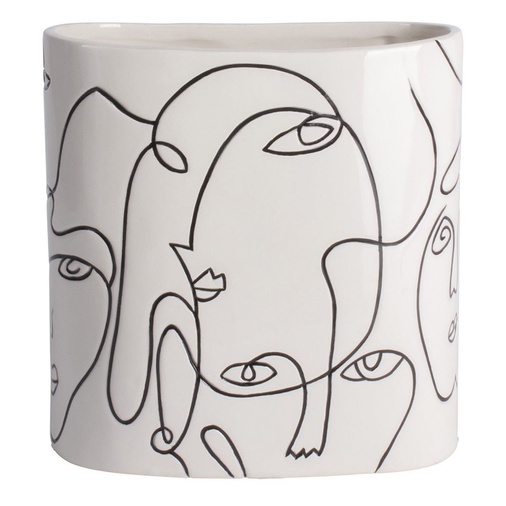 Vaas gezichten 16 cm Vaas gezichten 16 cm