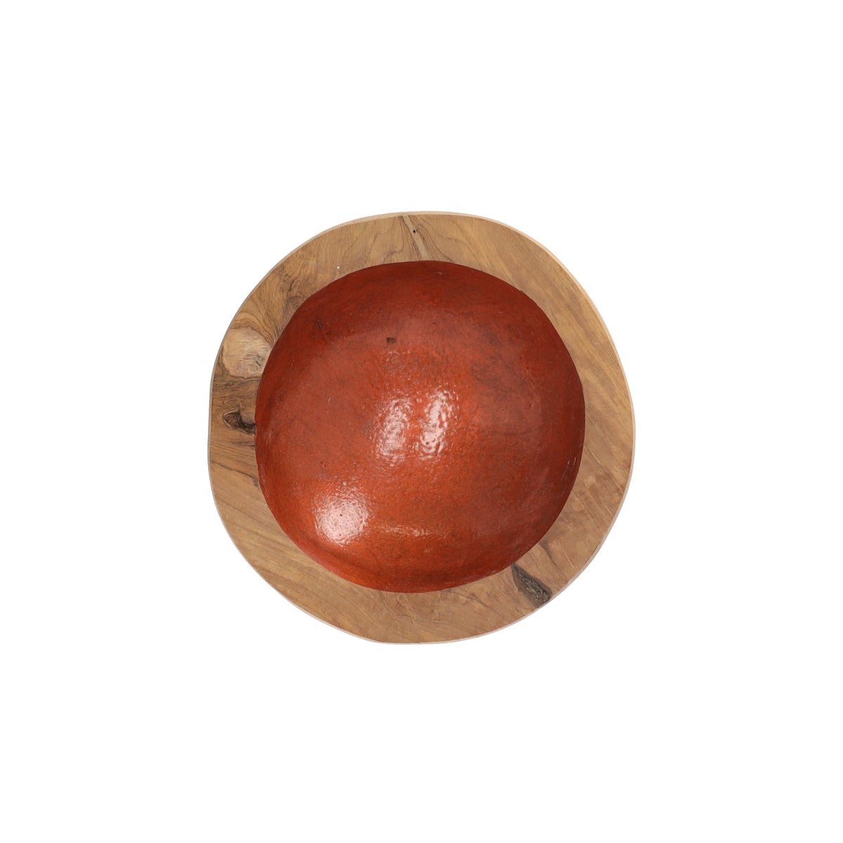 Schaal teak 18 x 5 cm copper Schaal teak 18 x 5 cm copper