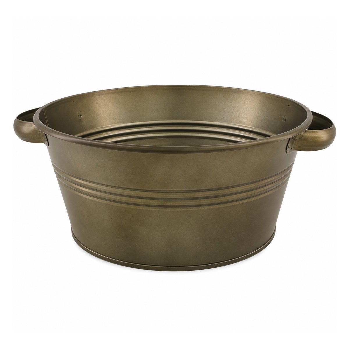 Metalen kom met handvat 40 x 15 cm Metalen kom met handvat 40 x 15 cm