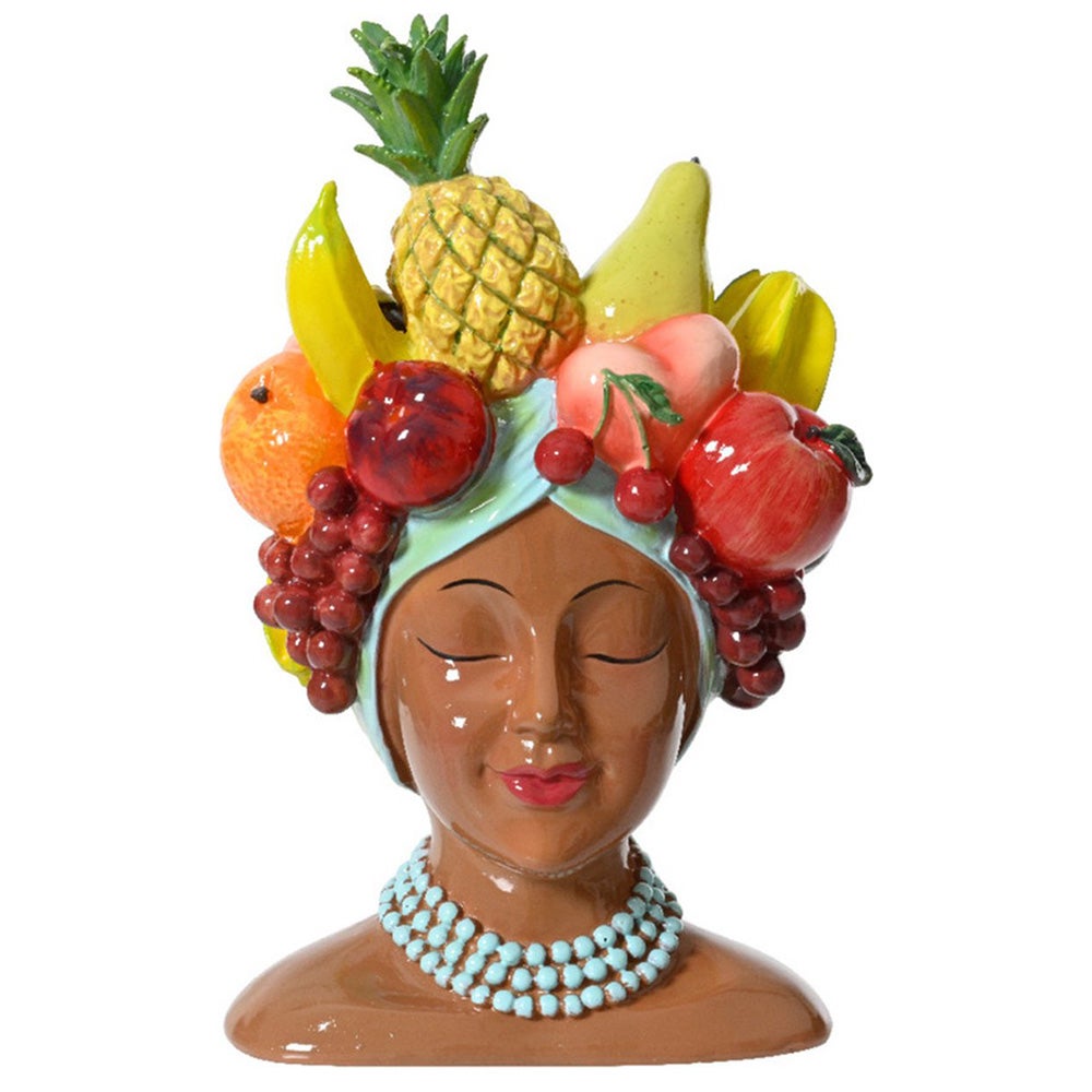 Beeld vrouw fruit 23 cm Beeld vrouw fruit 23 cm