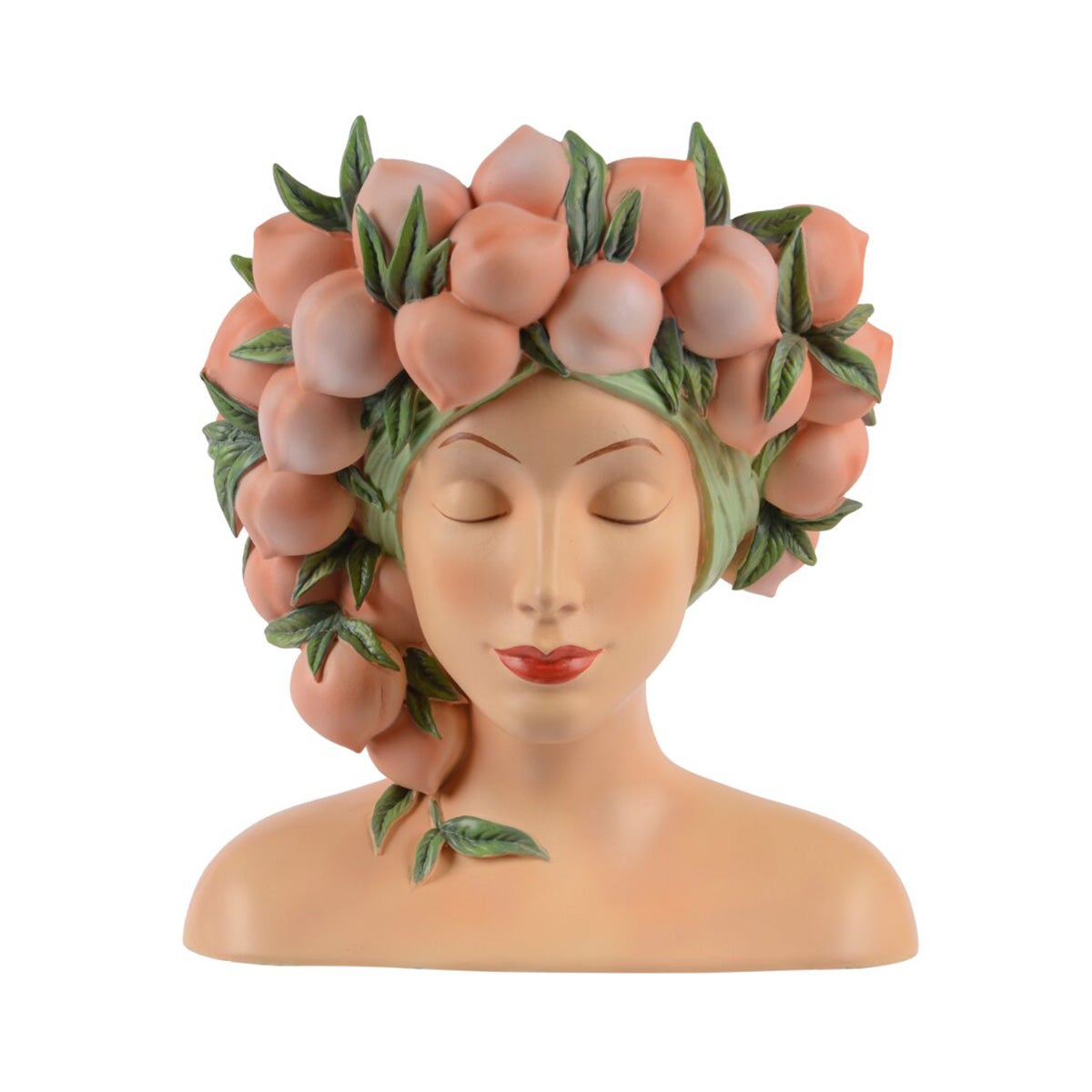 Decoratieve pot vrouw perzik 23 cm Decoratieve pot vrouw perzik 23 cm