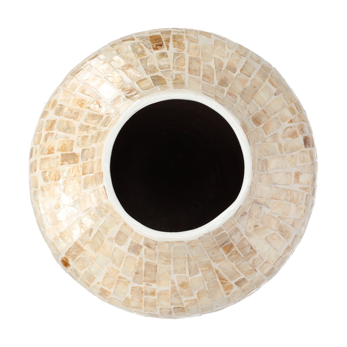 Vaas capiz Juillac beige 51 cm Vaas capiz Juillac beige 51 cm