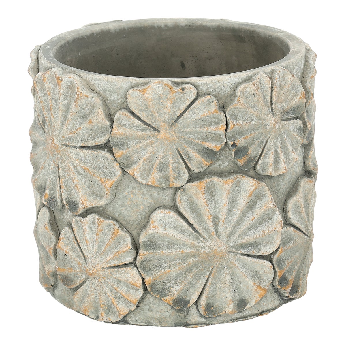 Pot bloem 12 cm cement groen Pot bloem 12 cm cement groen