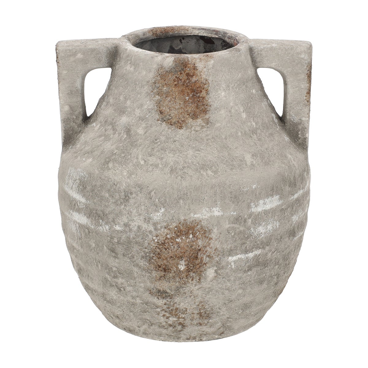 Pot kruik met oren 19 x 16 cm rustiek Pot kruik met oren 19 x 16 cm rustiek