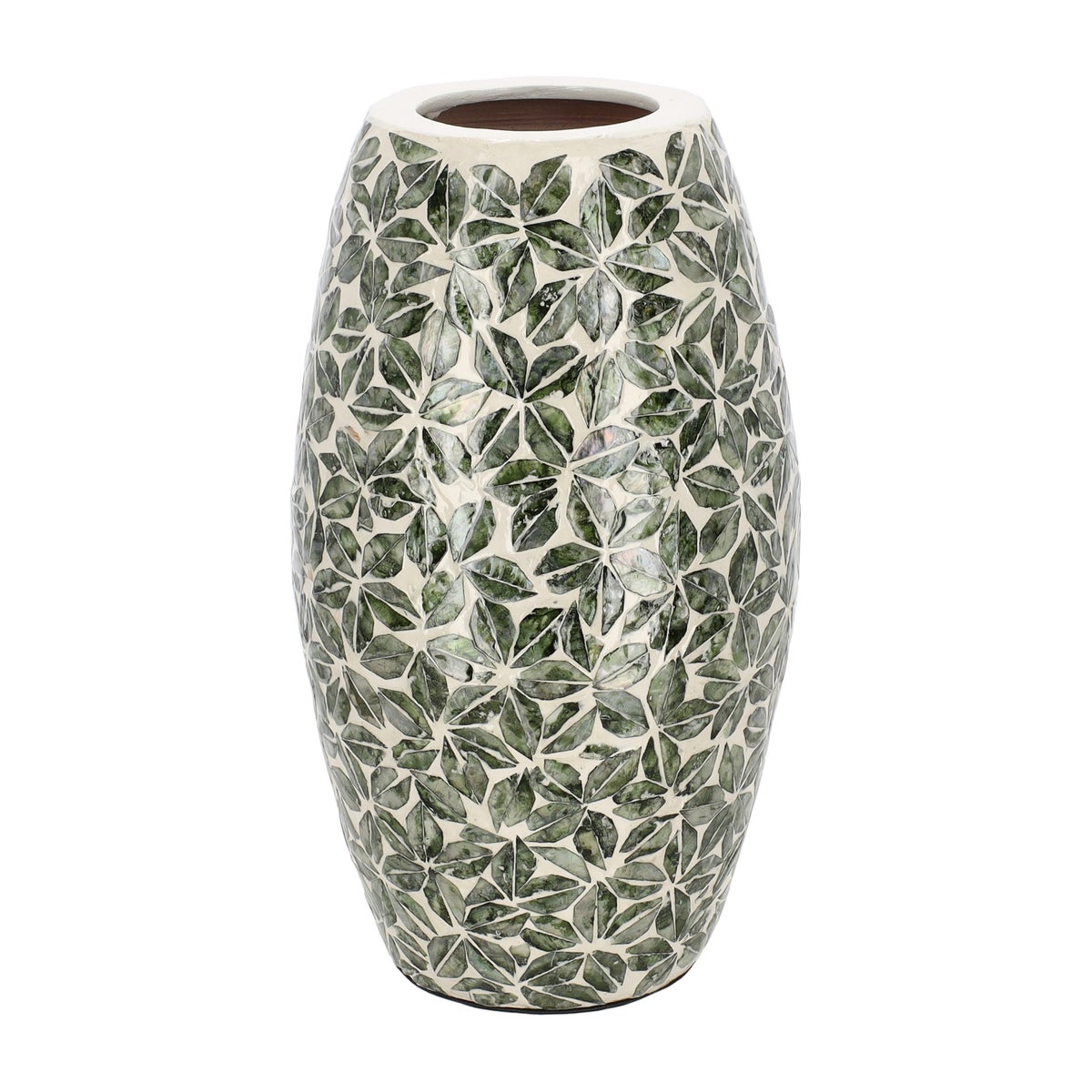 Vaas capiz Fontbesse groen 32 cm Vaas capiz Fontbesse groen 32 cm