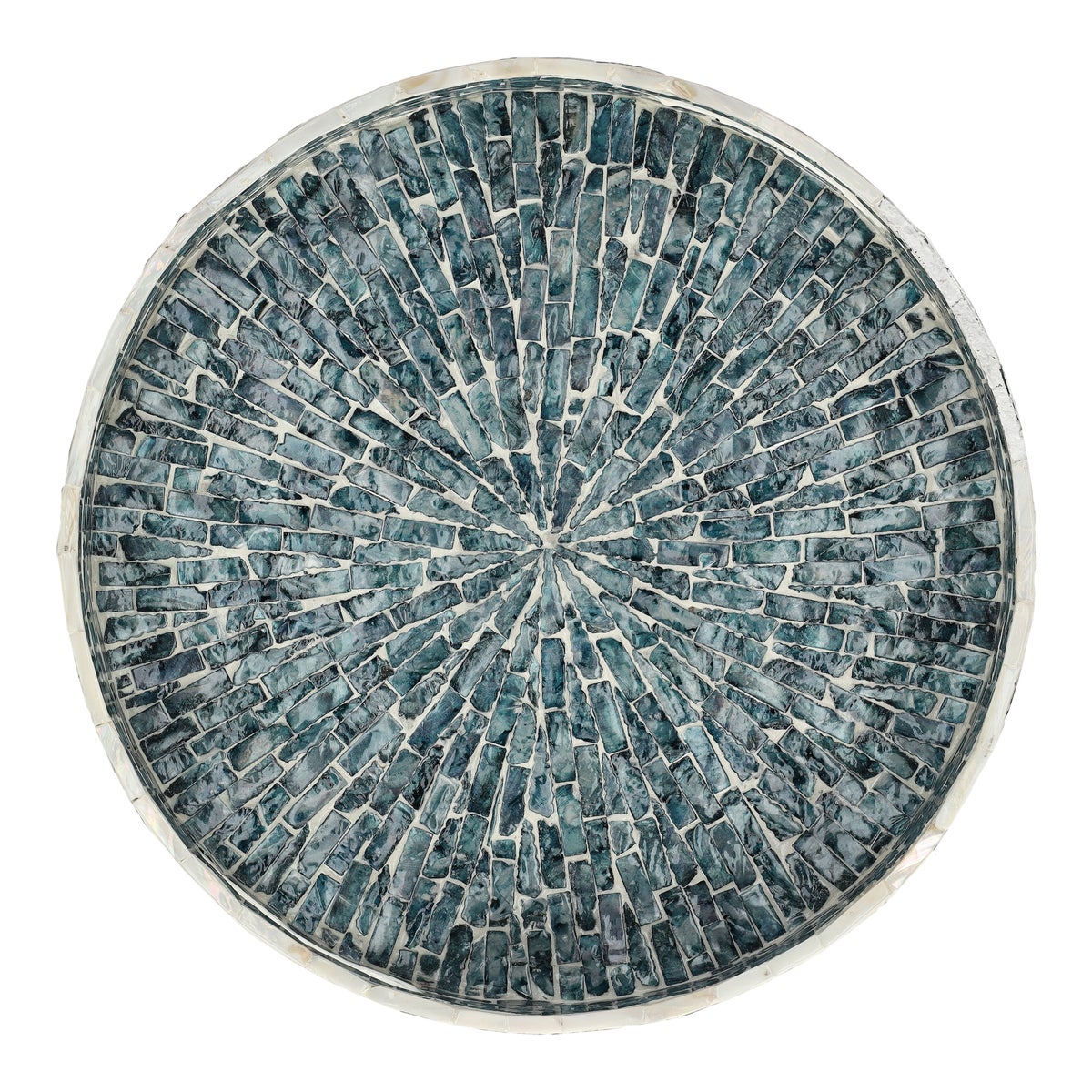 Dienblad capiz blauw 40 cm Dienblad capiz blauw 40 cm