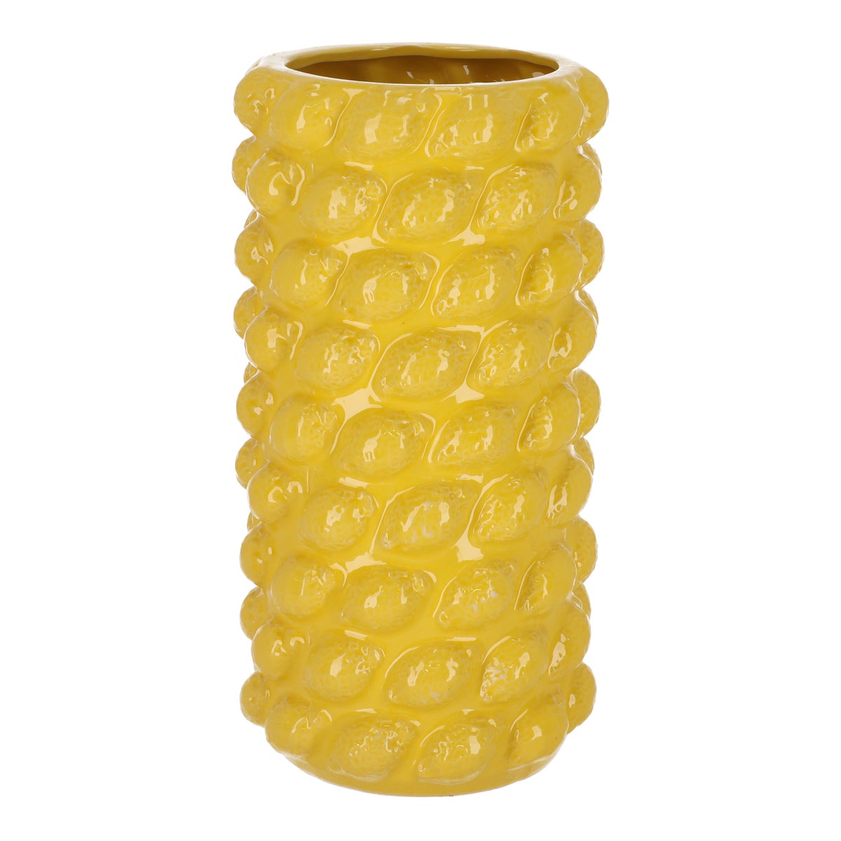 Pot citroen keramiek geel 19 x 11 cm Pot citroen keramiek geel 19 x 11 cm