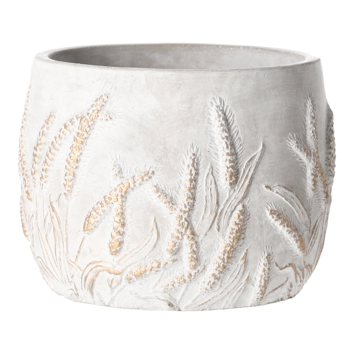 Pot cement goud 14 x 11 cm Pot cement goud 14 x 11 cm