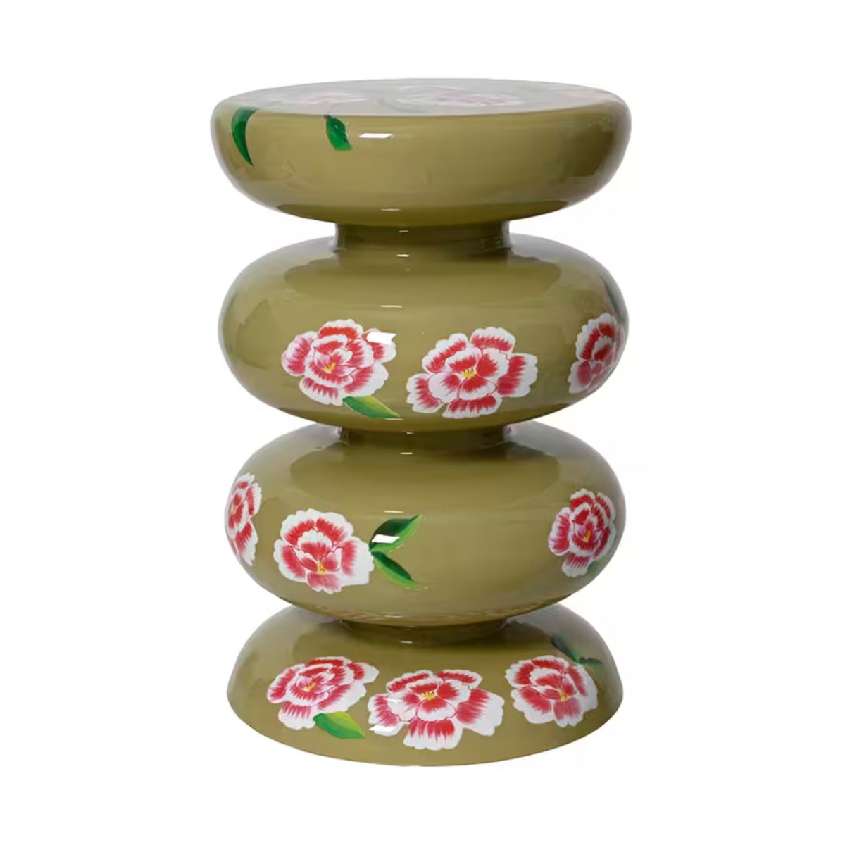 Bijzettafel indoor flower groen 38 cm Bijzettafel indoor flower groen 38 cm